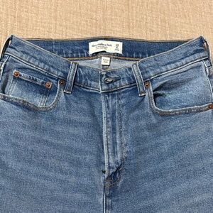 Abercrombie & Fitch ankle straight ultra high rise (curve love) jeans